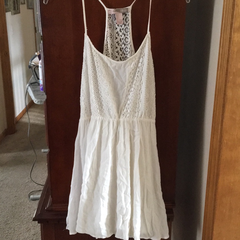 White lace summer dress